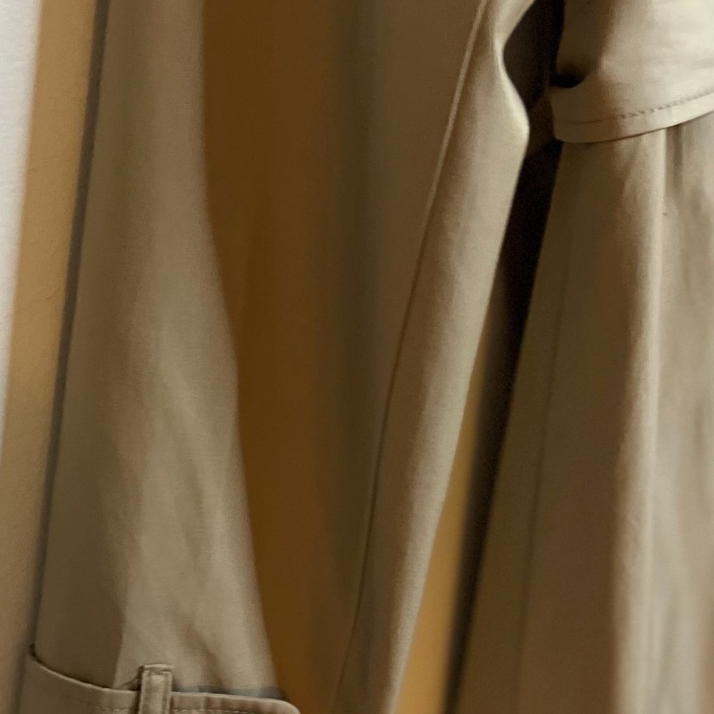 Black Rivet by Wilson’s Leather Tan Trench Coat Size Medium - Picture 7 of 8